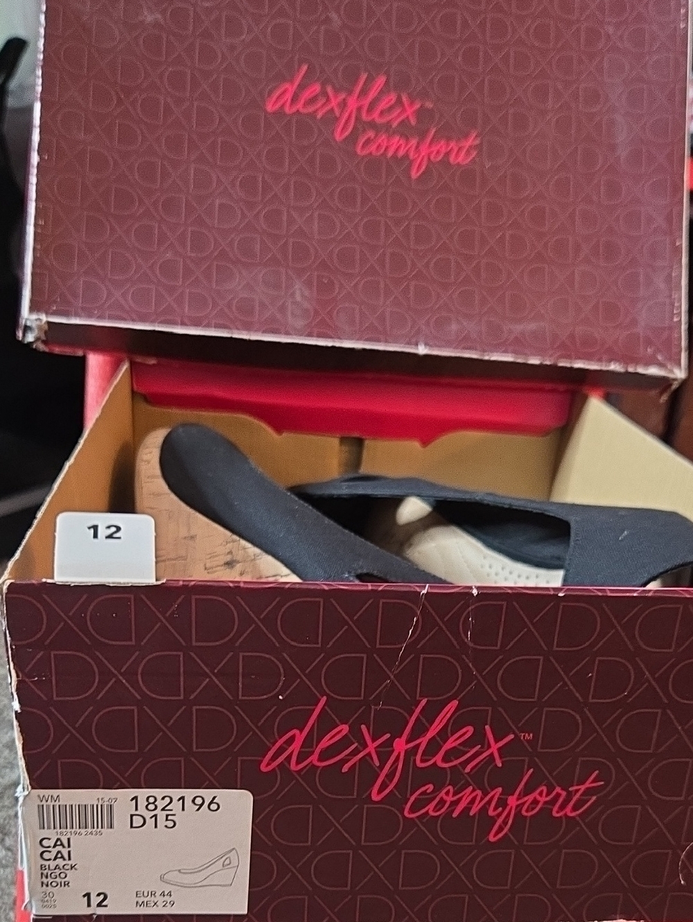 dexflex comfort Black Slip-On Ballet Flats - Women's